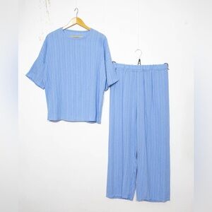 Stylish Blue Women's Jumpsuit Set